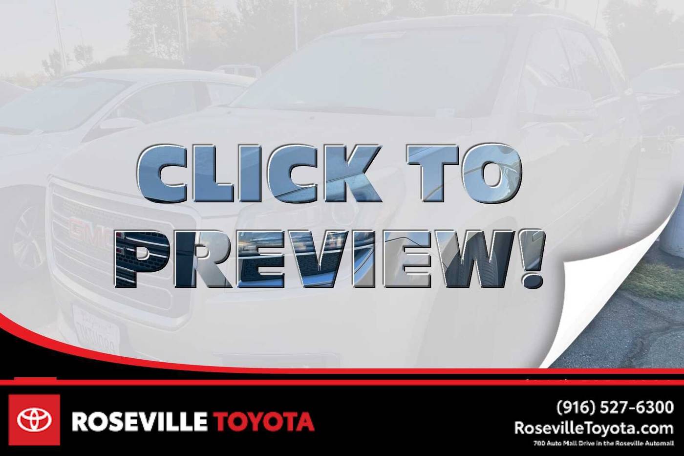 2015 GMC Acadia SLT — SUV — 87,161 mi — Roseville, CA
