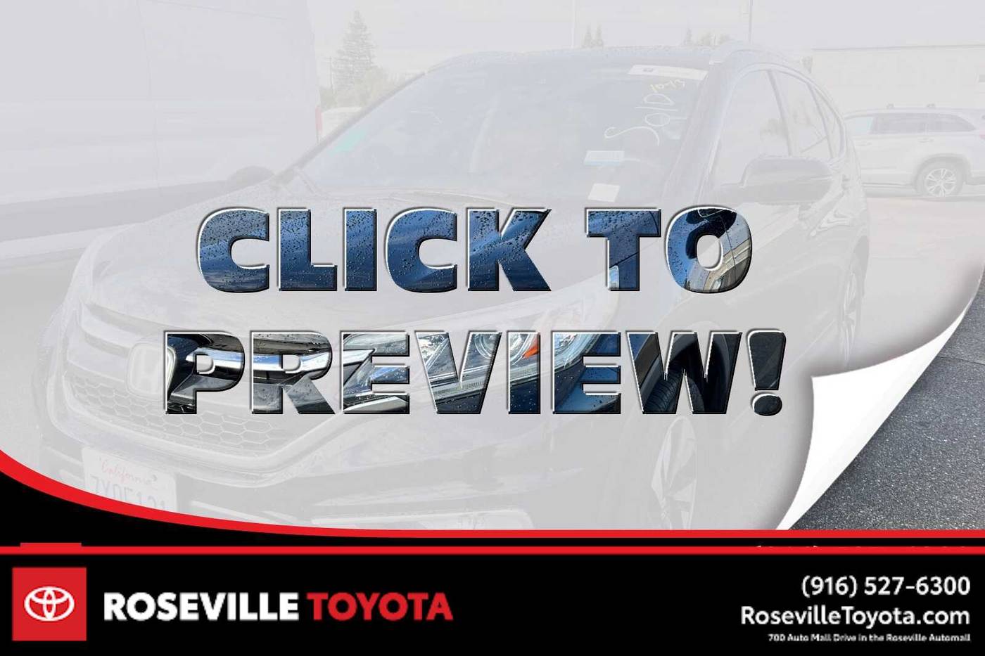2016 Honda CR-V Touring — SUV — 154,931 mi — Roseville, CA