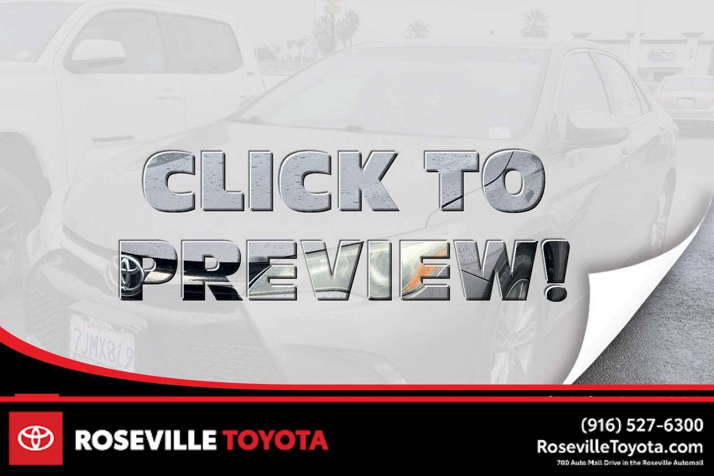 2015 Toyota Camry SE — Sedan — 133,985 mi — Roseville, CA