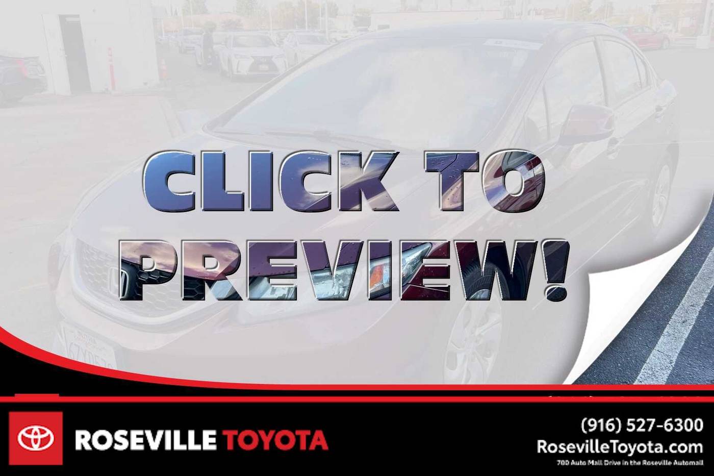 2013 Honda Civic LX — Sedan — 131,044 mi — Roseville, CA