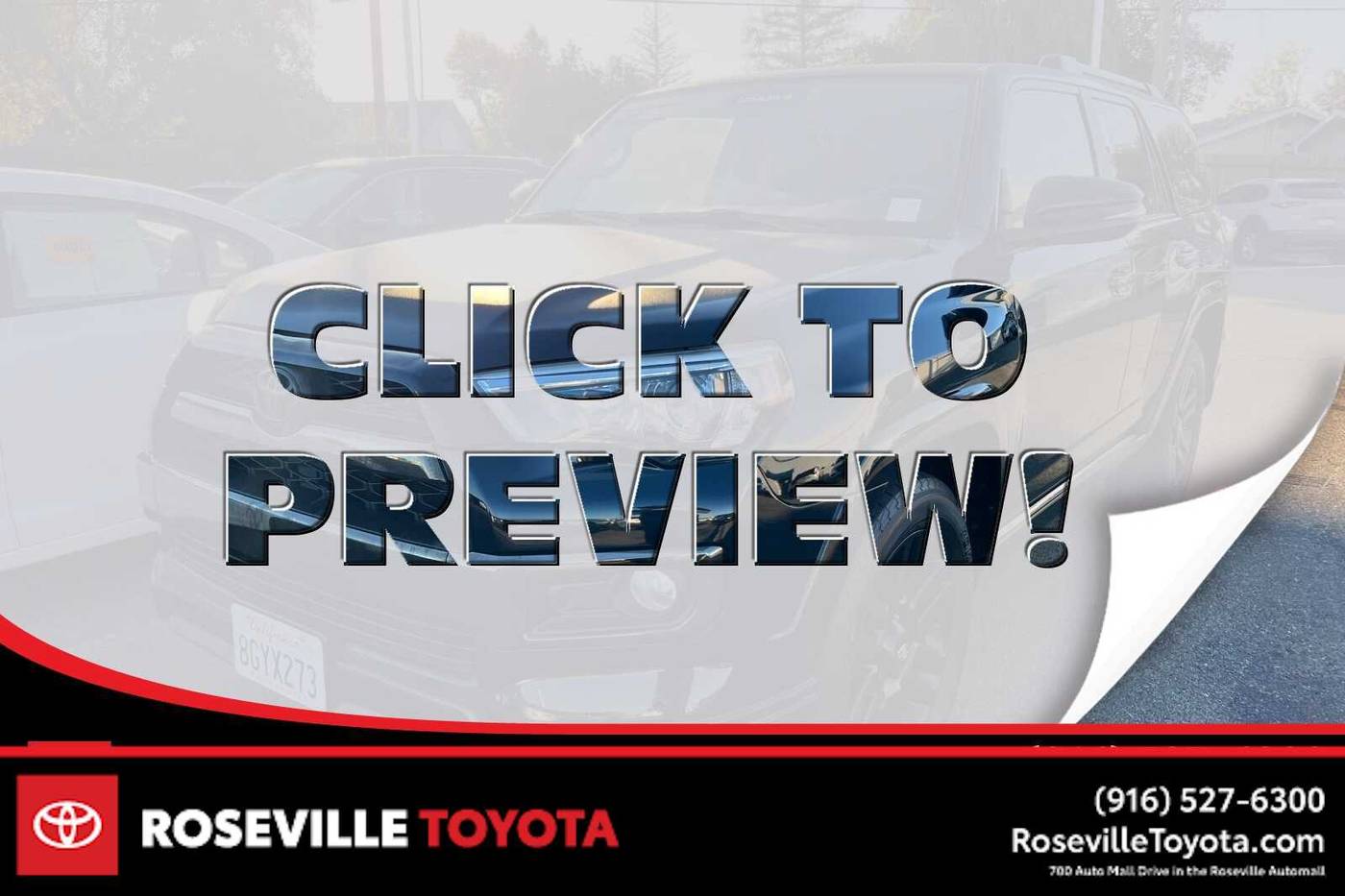 2019 Toyota 4Runner Limited Nightshade Edition — SUV — 106,477 mi — Roseville, CA