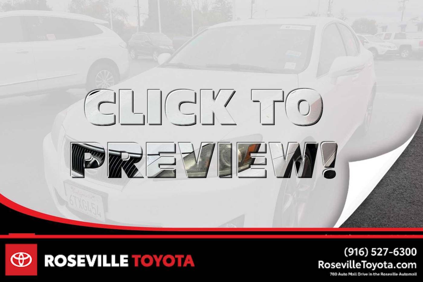 2012 Lexus IS IS 250 Sport — Sedan — 112,426 mi — Roseville, CA