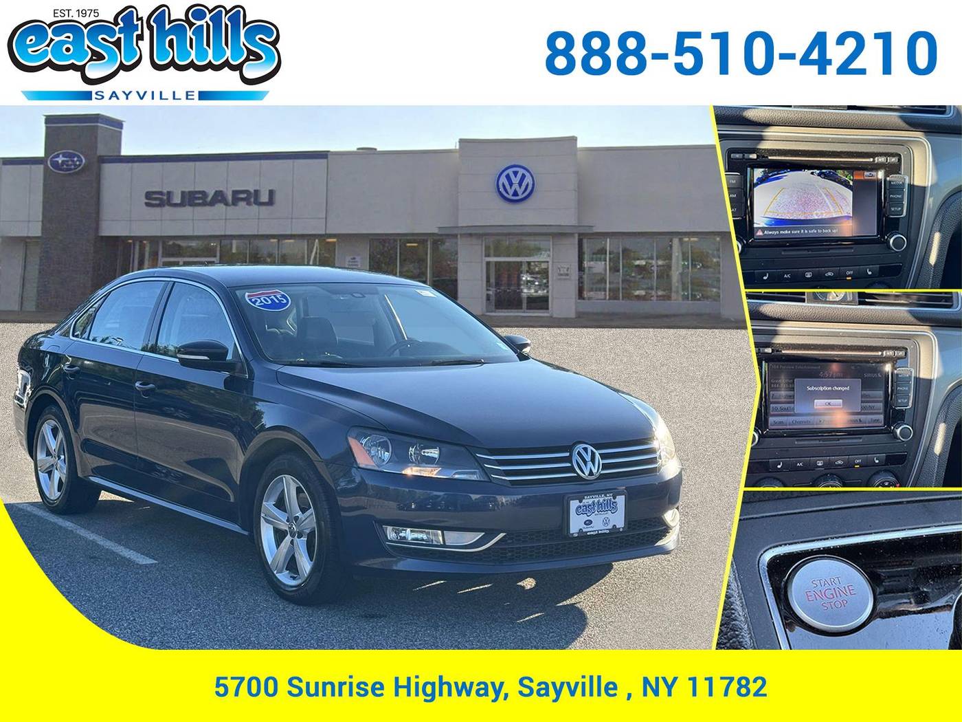 2015 Volkswagen Passat 1.8T S — Sedan — 542 mi — Sayville, NY