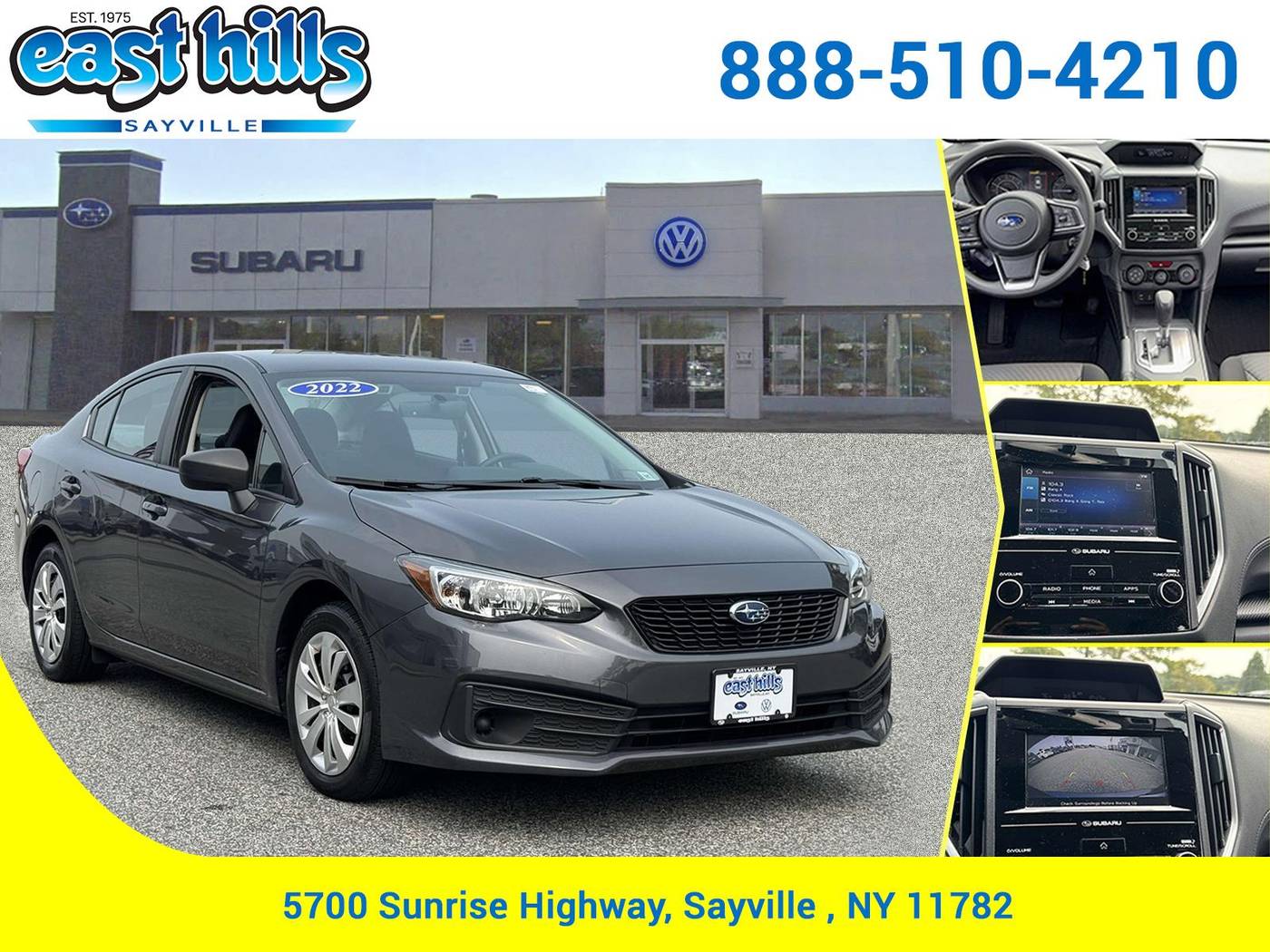 2022 Subaru Impreza 2.0i — Sedan — 15,890 mi — Sayville, NY