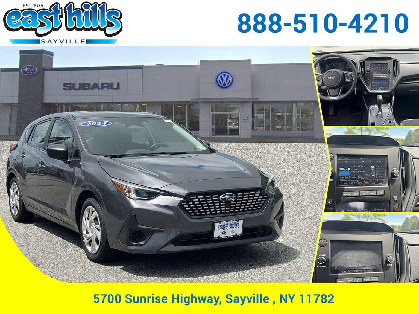 2024 Subaru Impreza 2.0i — Hatchback — 9,431 mi — Sayville, NY