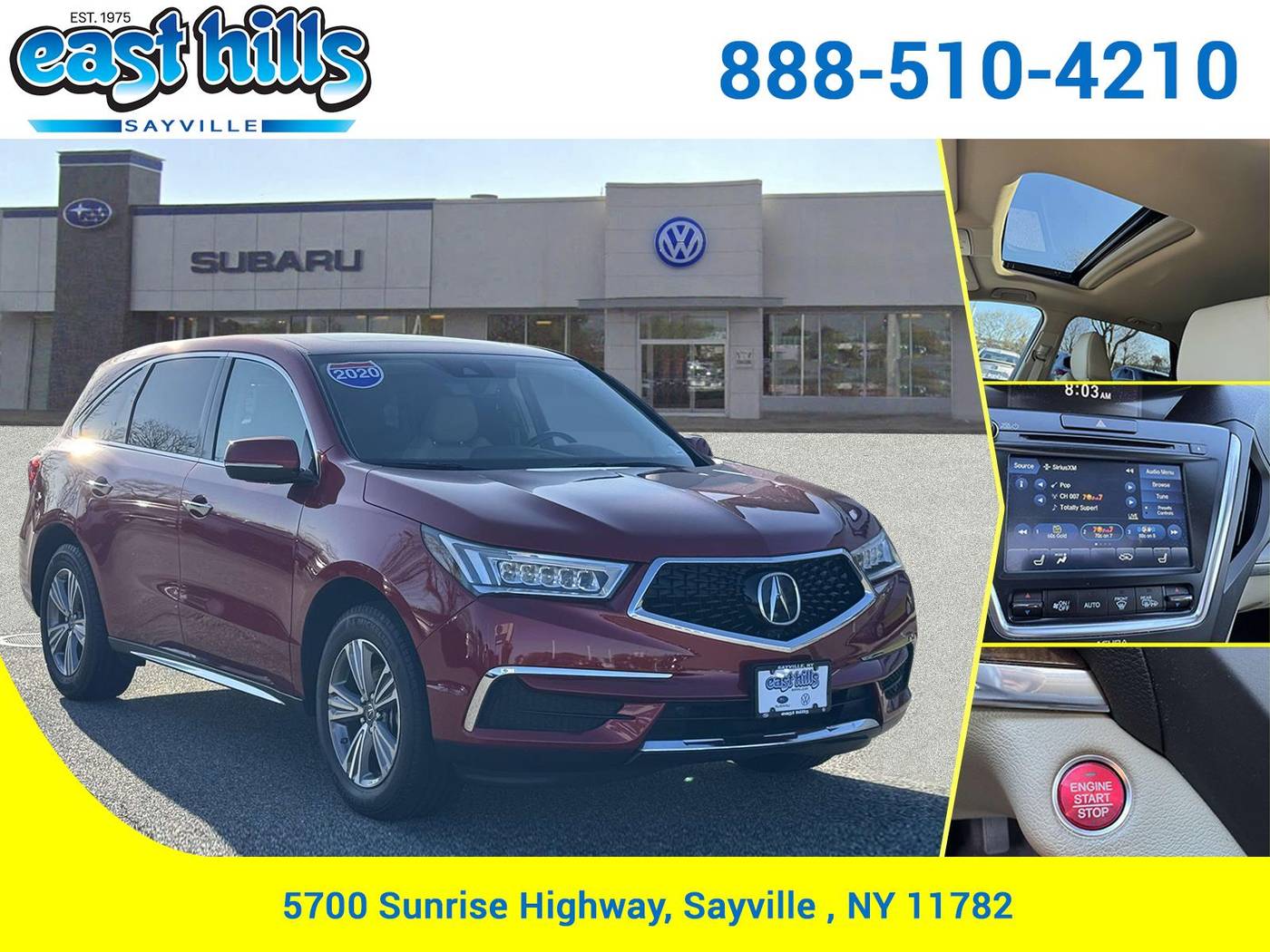 2020 Acura MDX Standard — SUV — 30,001 mi — Sayville, NY