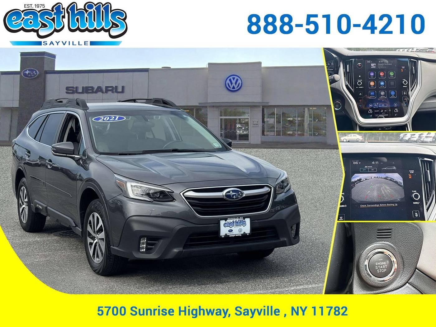2021 Subaru Outback 2.5i Premium — SUV — 34,422 mi — Sayville, NY