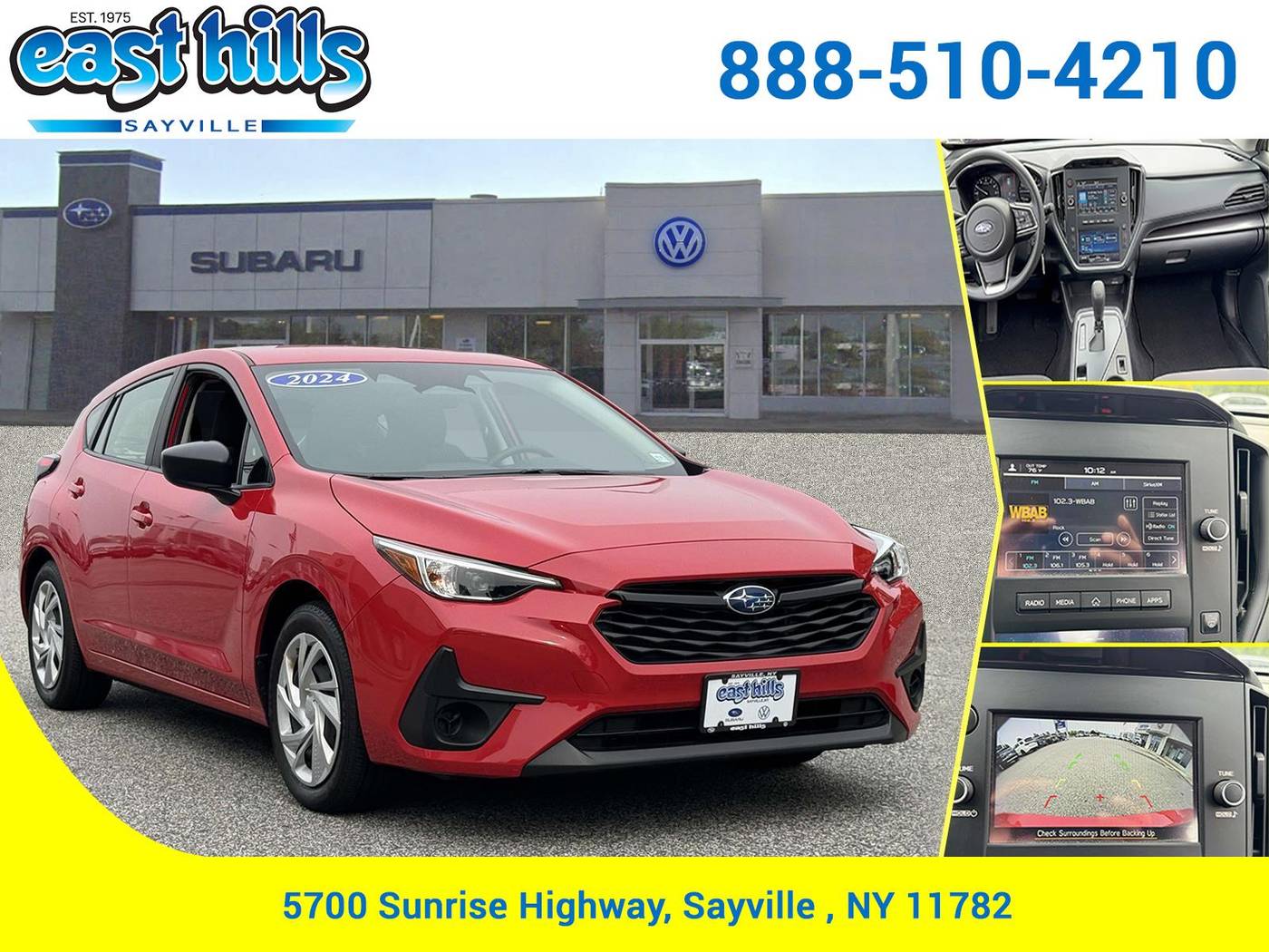 2024 Subaru Impreza 2.0i — Hatchback — 5,446 mi — Sayville, NY