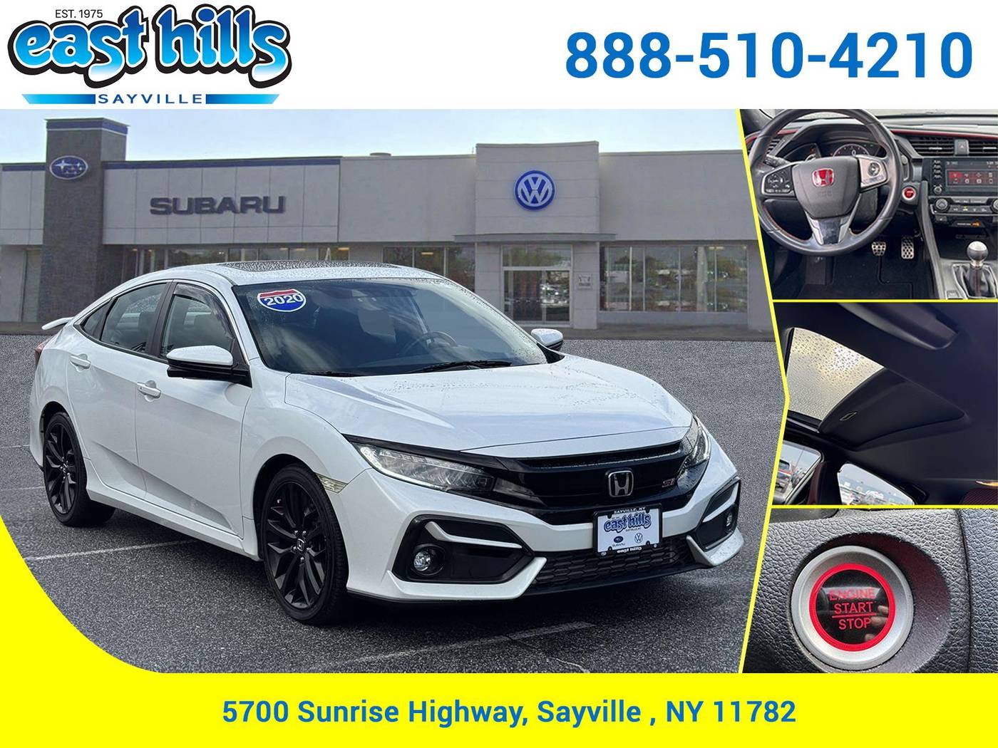 2020 Honda Civic Si — Sedan — 41,495 mi — Sayville, NY