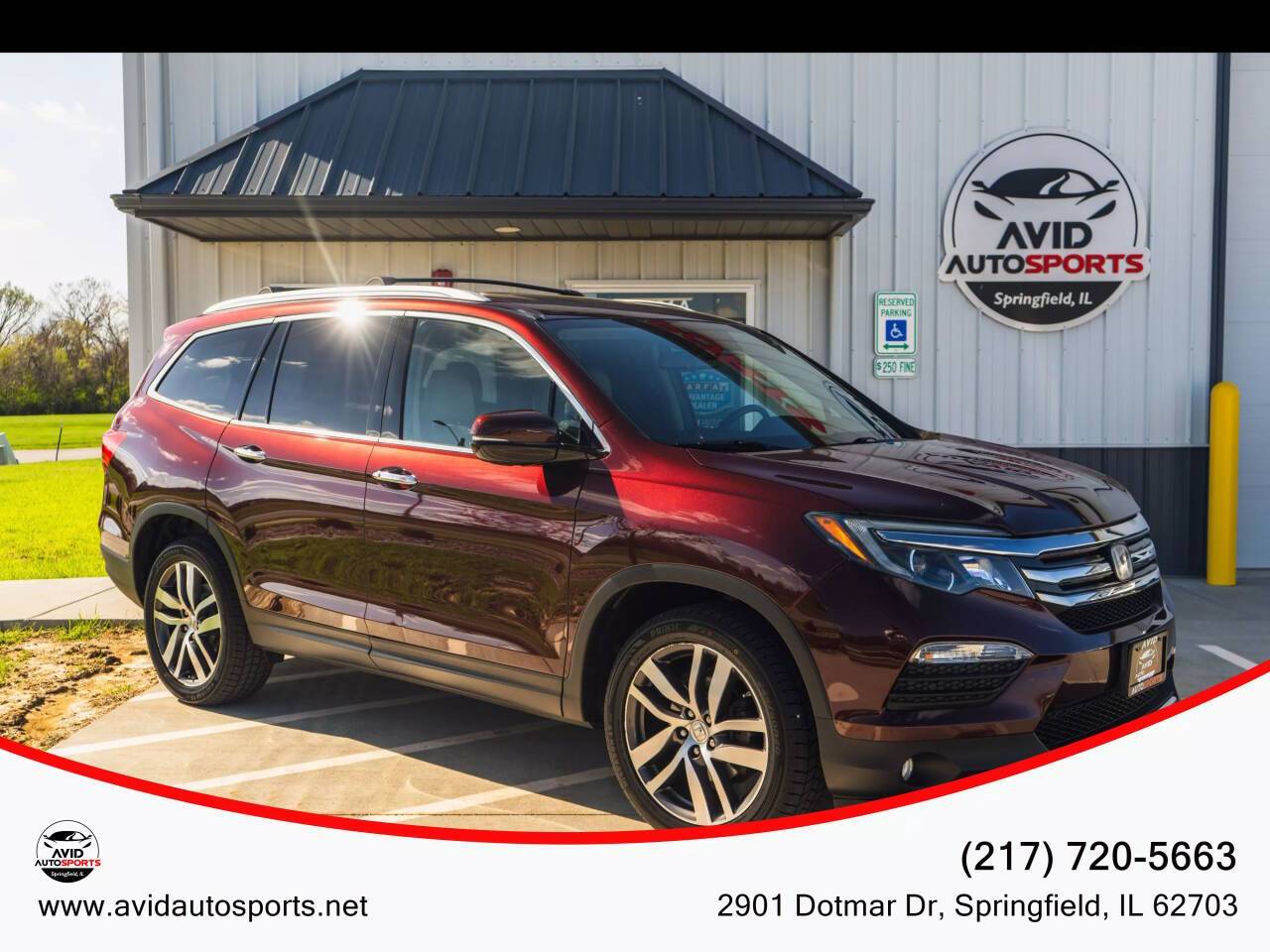 2016 Honda Pilot Elite — SUV — 110,810 mi — SPRINGFIELD, IL