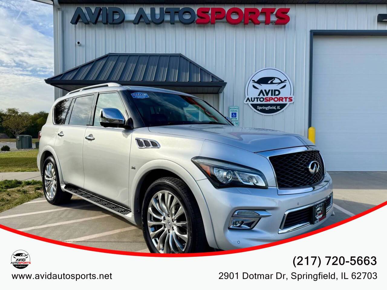 2015 INFINITI QX80 Standard — SUV — 75,985 mi — SPRINGFIELD, IL