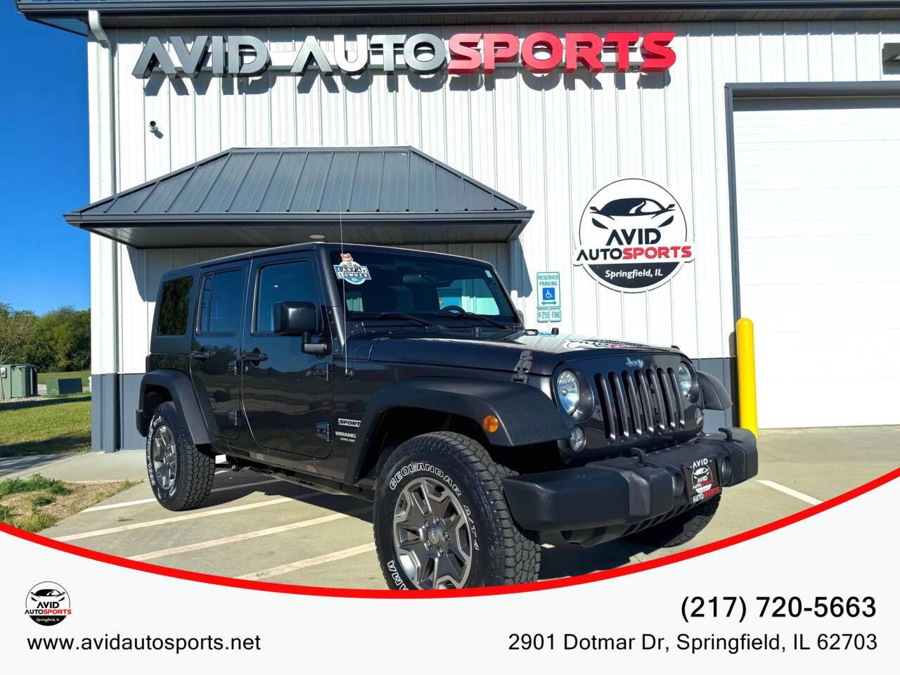 2017 Jeep Wrangler Sport — SUV — 82,473 mi — SPRINGFIELD, IL