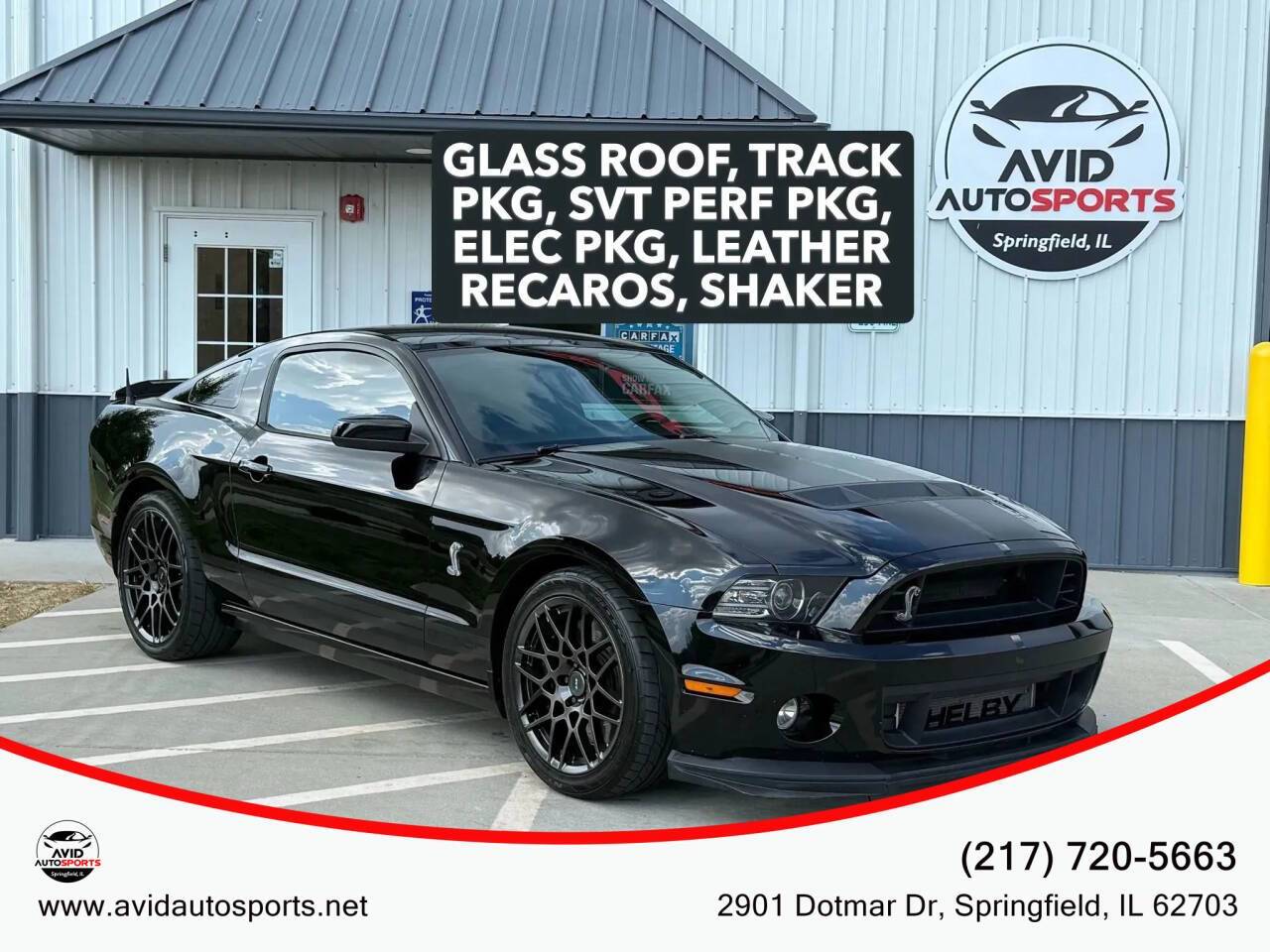 2013 Ford Mustang Shelby GT500 — Coupe — 50,118 mi — SPRINGFIELD, IL