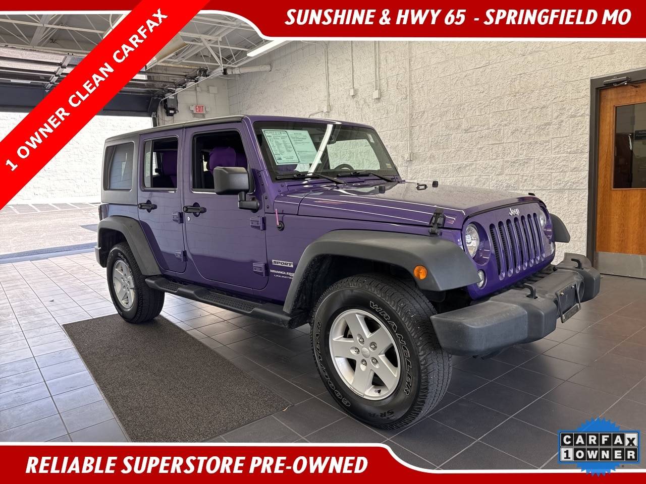 2018 Jeep Wrangler Sport S — SUV — 81,505 mi — Springfield, MO