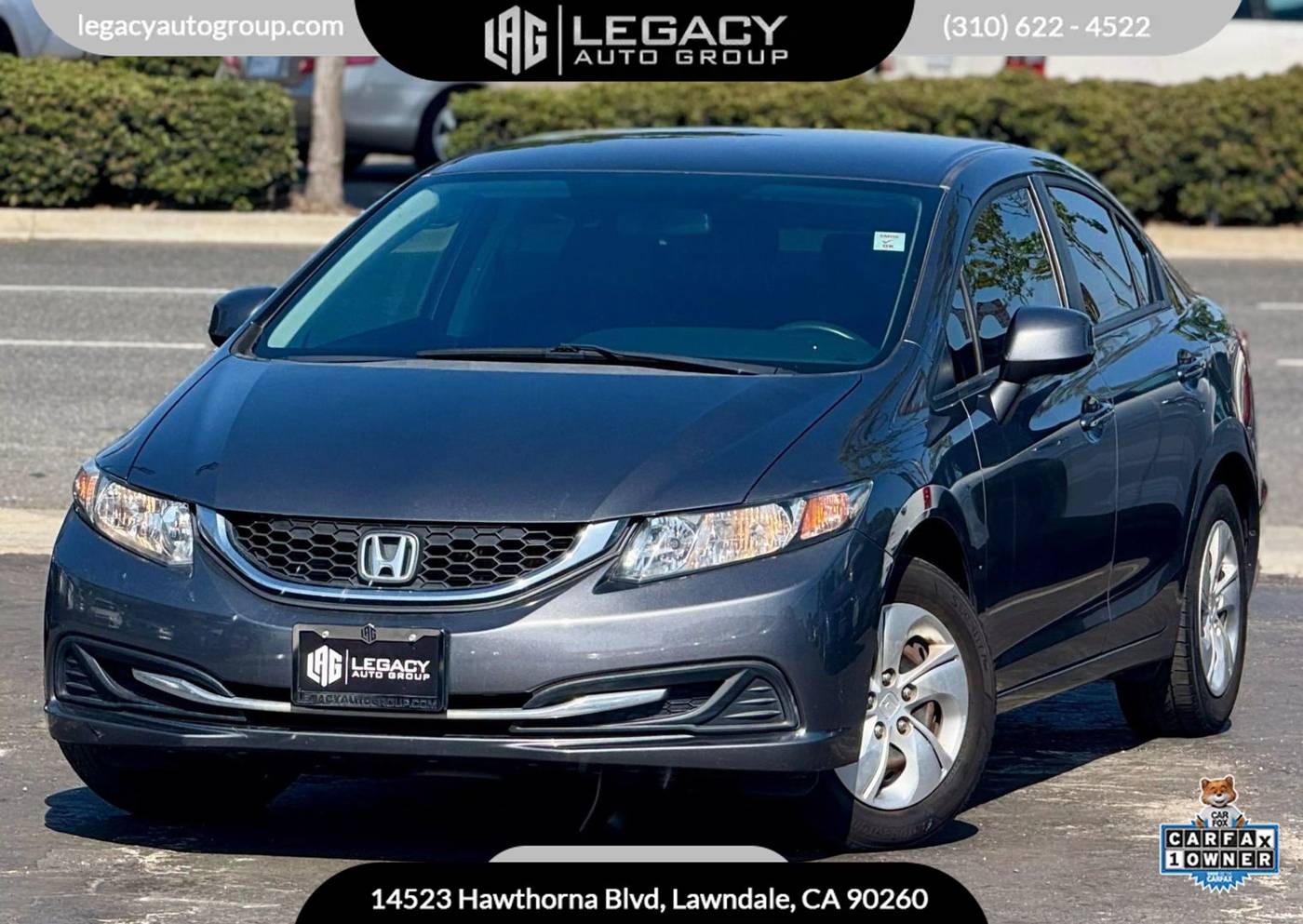 2013 Honda Civic LX — Sedan — 111,518 mi — Lawndale, CA