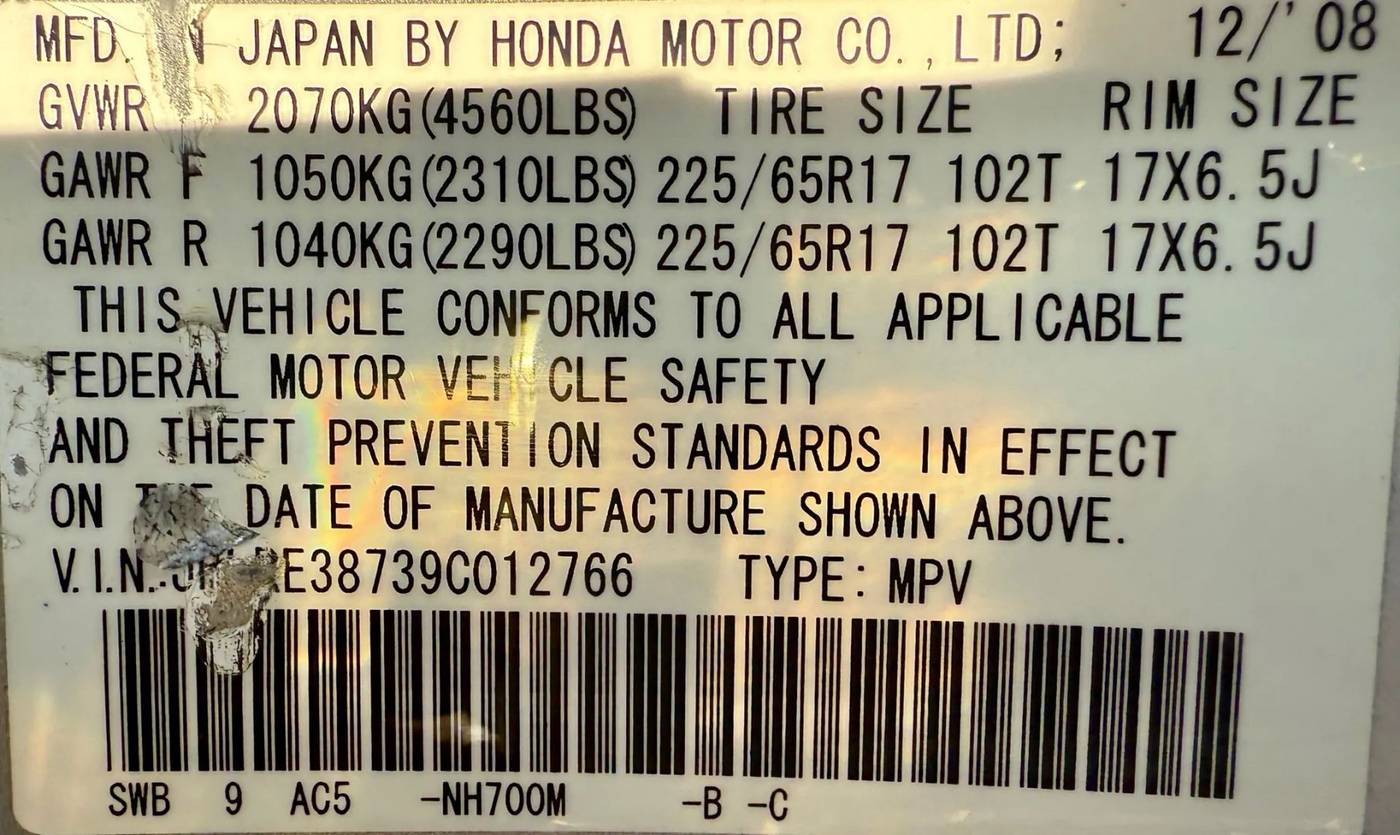 2009 Honda CR-V EX-L — SUV — 93,647 mi — Lawndale, CA