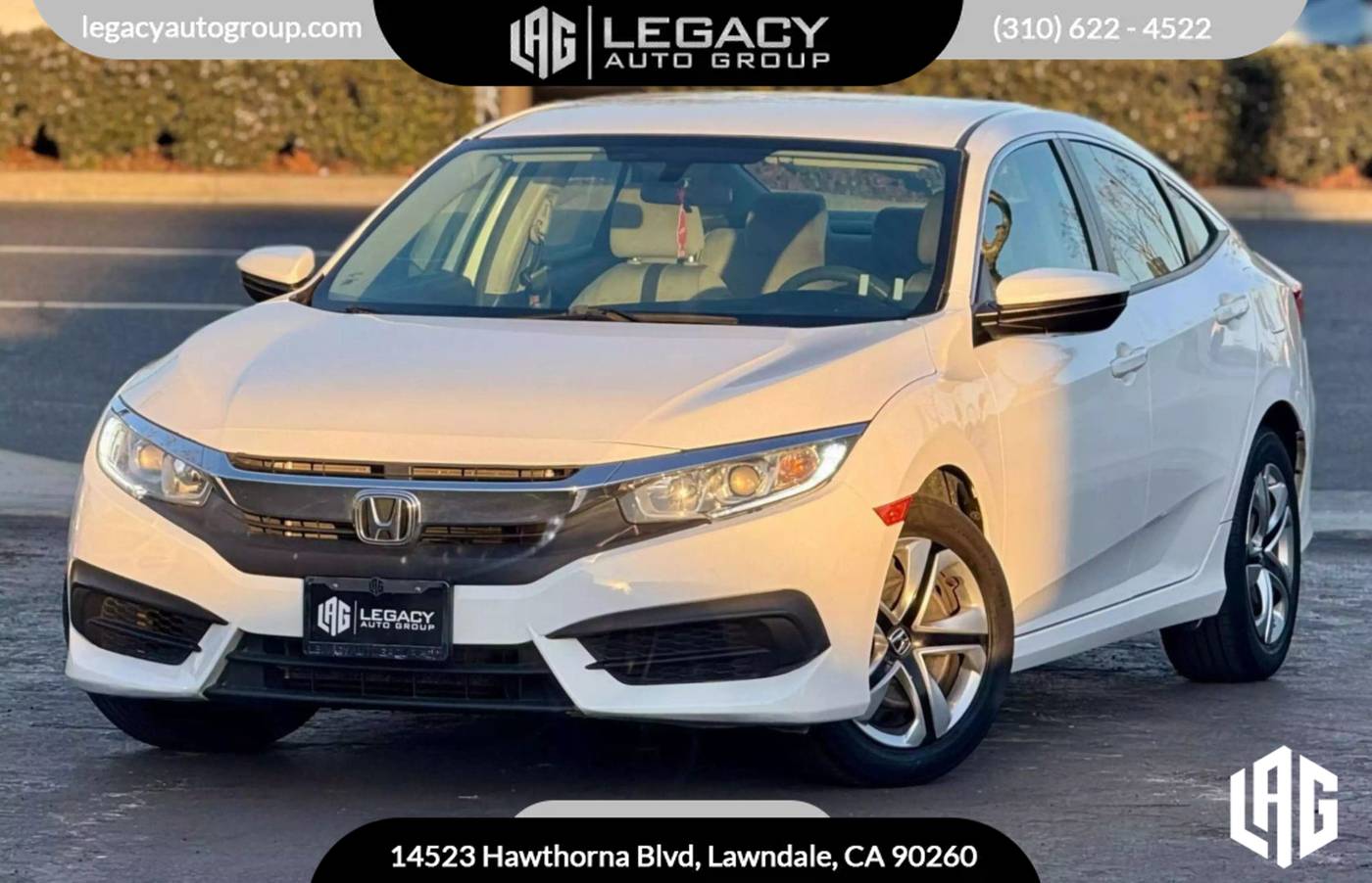 2016 Honda Civic LX — Sedan — 111,829 mi — Lawndale, CA