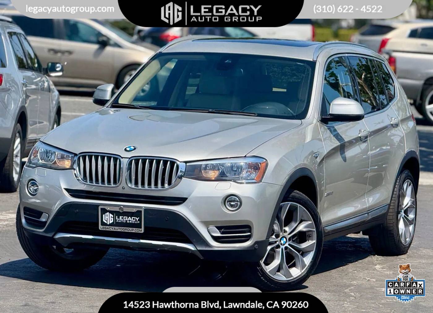 2016 BMW X3 28i — SUV — 91,098 mi — Lawndale, CA