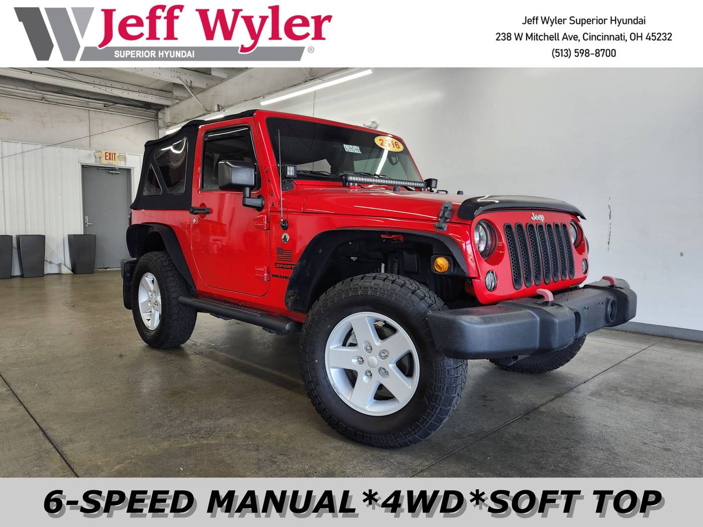 2016 Jeep Wrangler Sport — SUV — 66,874 mi — Cincinnati, OH