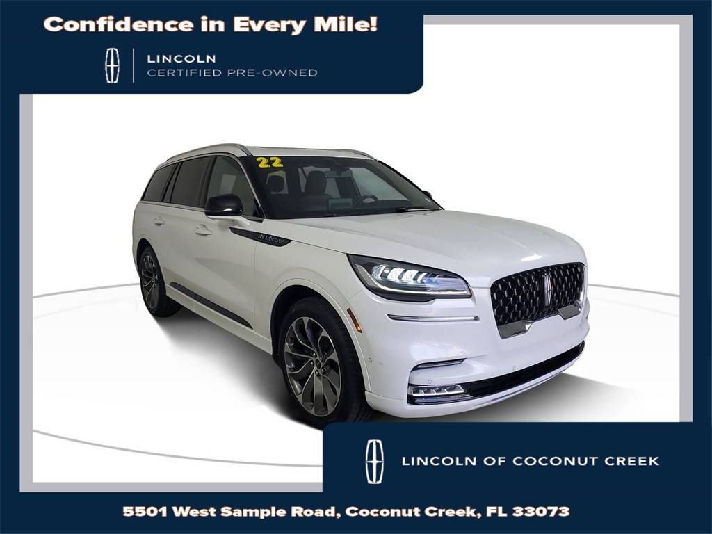 2022 Lincoln Aviator Grand Touring — SUV — 42,240 mi — Coconut Creek, FL