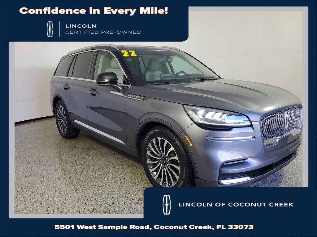 2022 Lincoln Aviator Reserve — SUV — 21,924 mi — Coconut Creek, FL