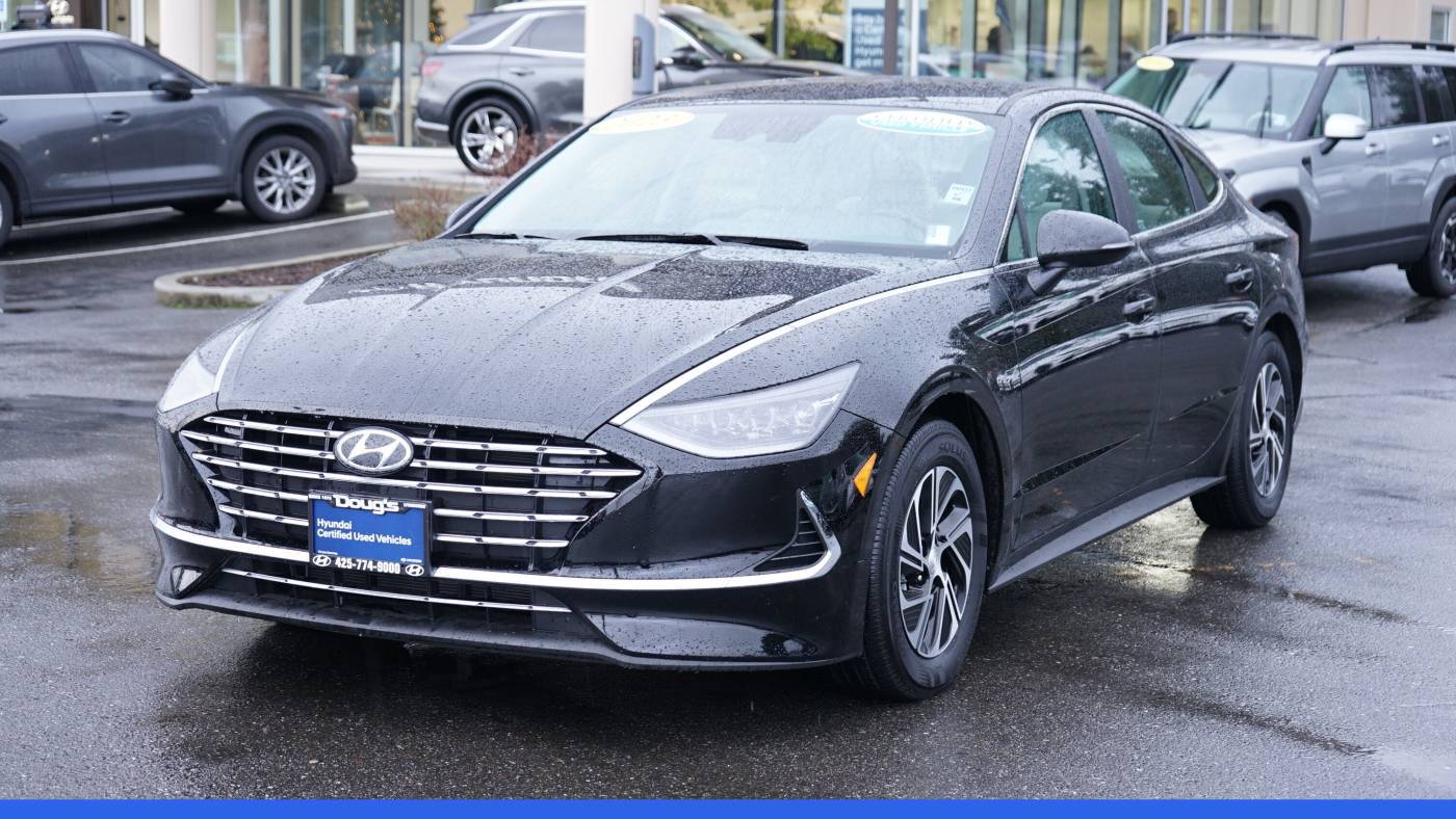 2023 Hyundai Sonata Hybrid Blue — Sedan — 13,754 mi — Edmonds, WA