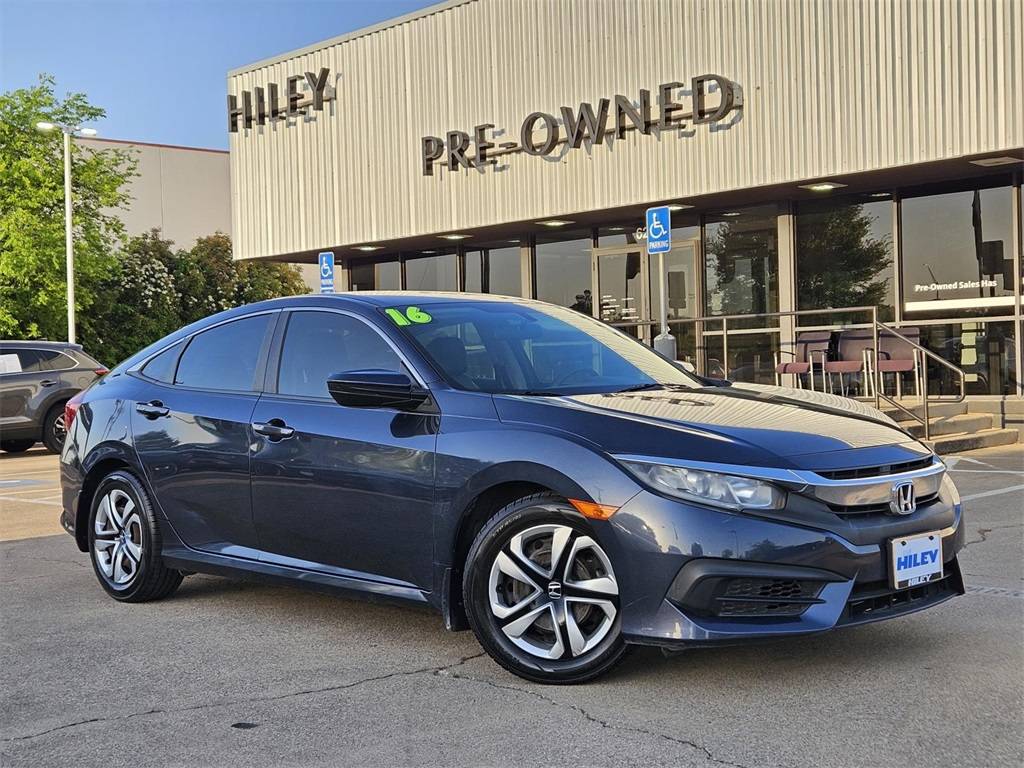 2016 Honda Civic LX — Sedan — 76,523 mi — Hurst, TX