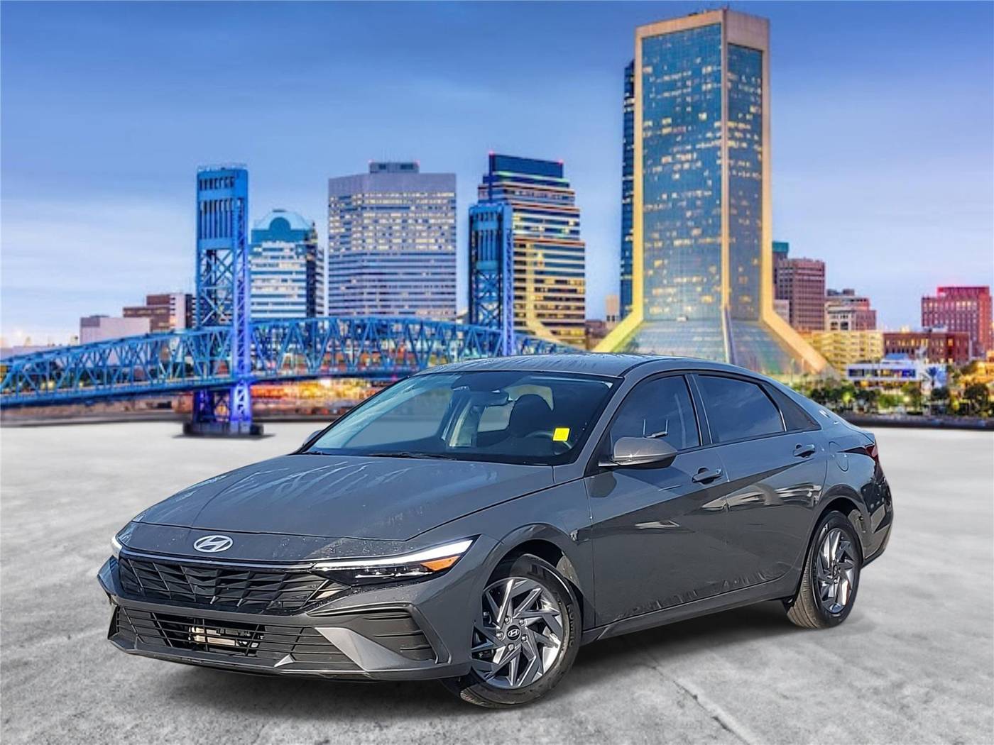 2024 Hyundai Elantra Hybrid Blue — Sedan — 22,405 mi — Jacksonville, FL