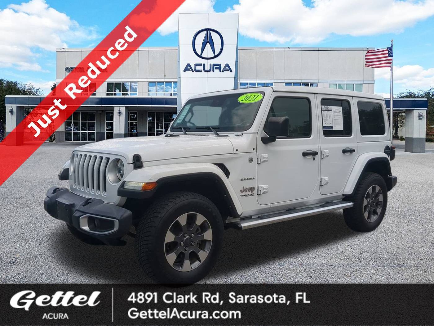 2021 Jeep Wrangler Sahara — SUV — 34,524 mi — Sarasota, FL