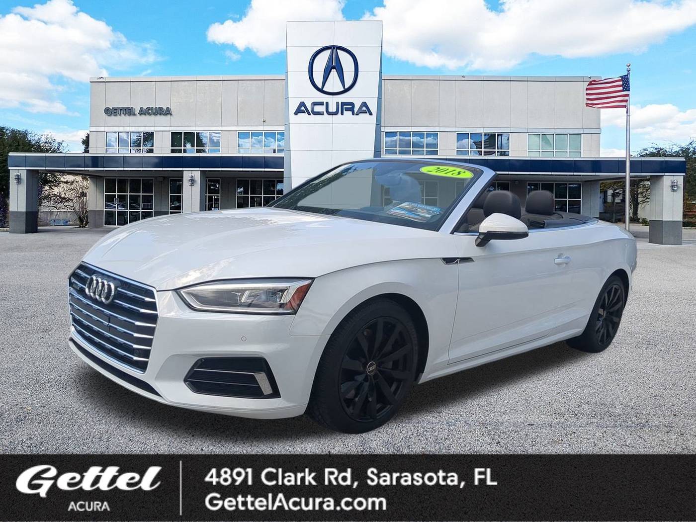2018 Audi A5 Premium Plus — Convertible — 66,634 mi — Sarasota, FL