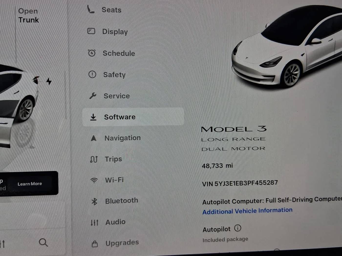 2023 Tesla Model 3 Long Range — Sedan — 48,735 mi — Portland, OR