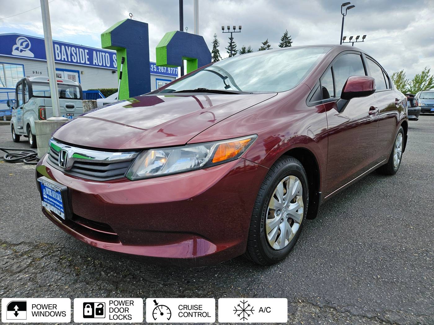 2012 Honda Civic LX — Sedan — 127,873 mi — Everett, WA