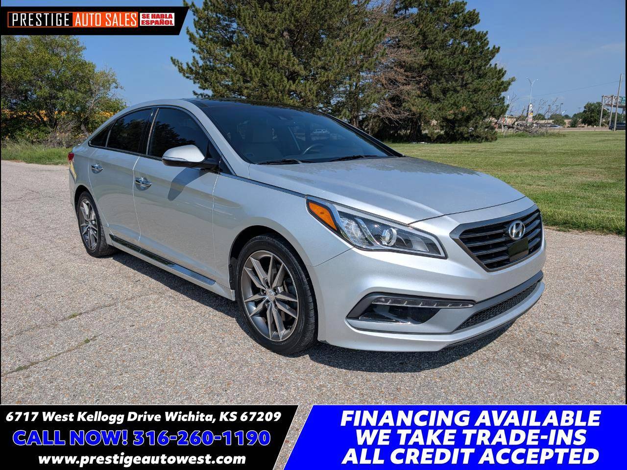 2015 Hyundai Sonata Sport 2.0T — Sedan — 84,531 mi — Witchita, KS
