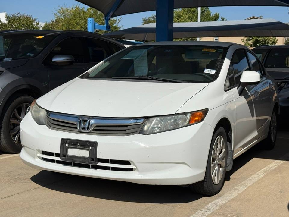 2012 Honda Civic LX — Sedan — 90,199 mi — North Richland Hills, TX