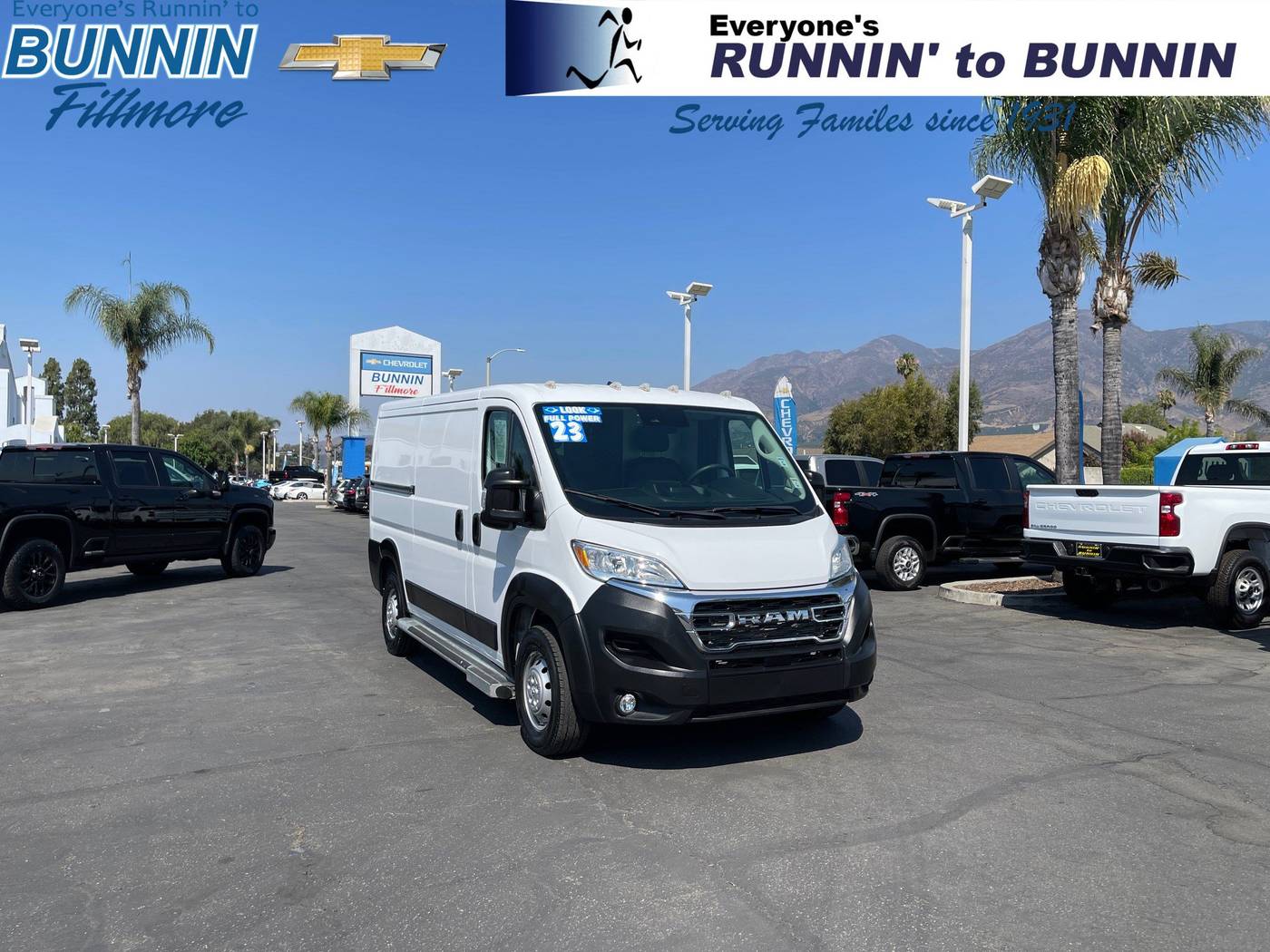 2023 Ram ProMaster Cargo Van 2500 — Cargo Van — 23,603 mi — Fillmore, CA