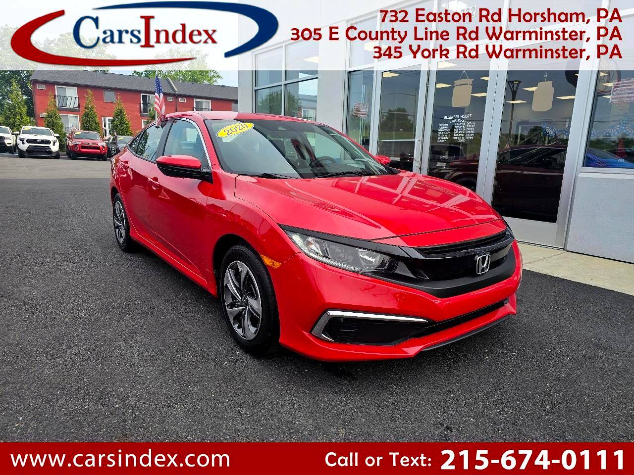 2020 Honda Civic LX — Sedan — 37,050 mi — Horsham, PA