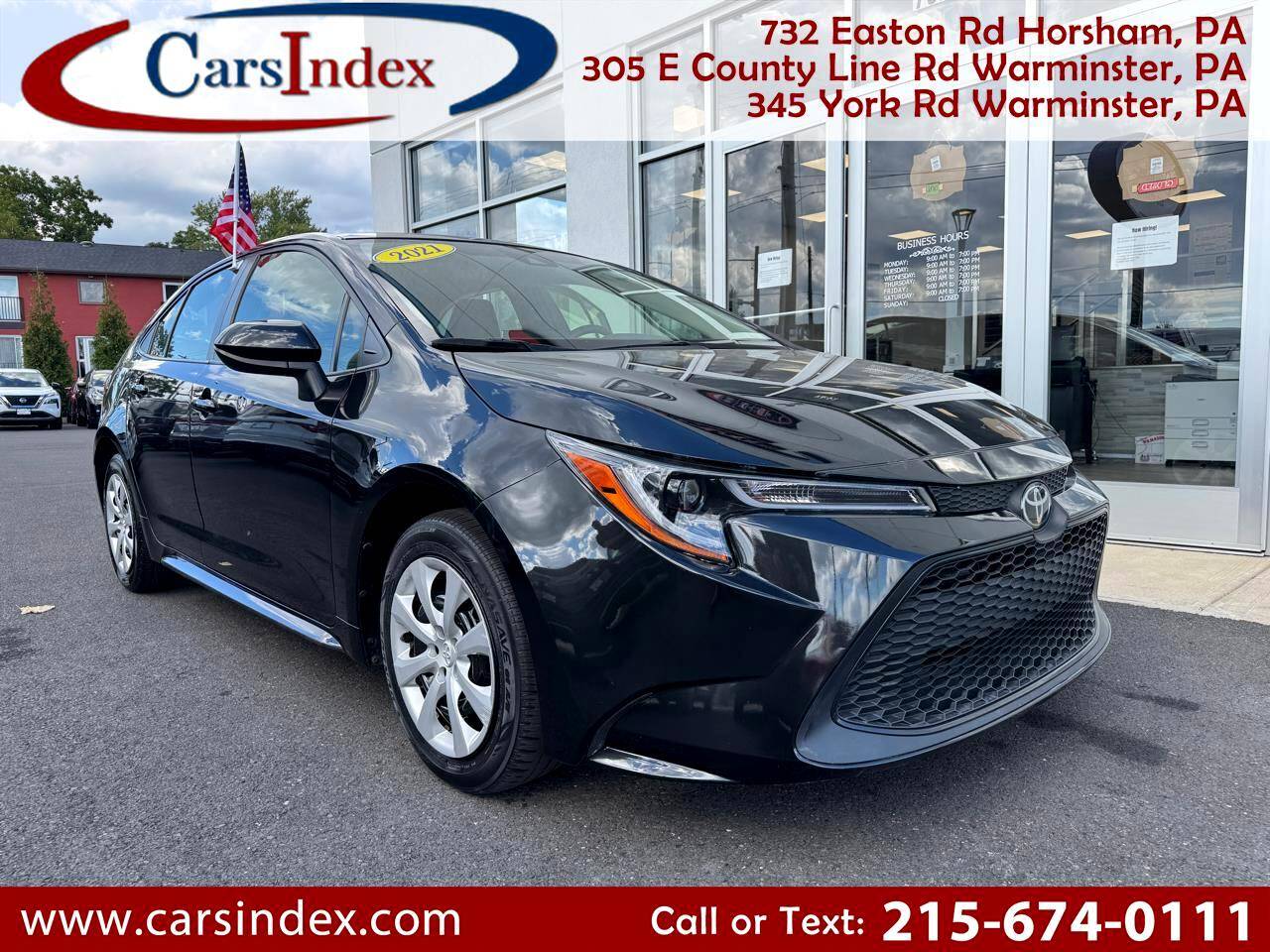 2021 Toyota Corolla LE — Sedan — 33,524 mi — Horsham, PA