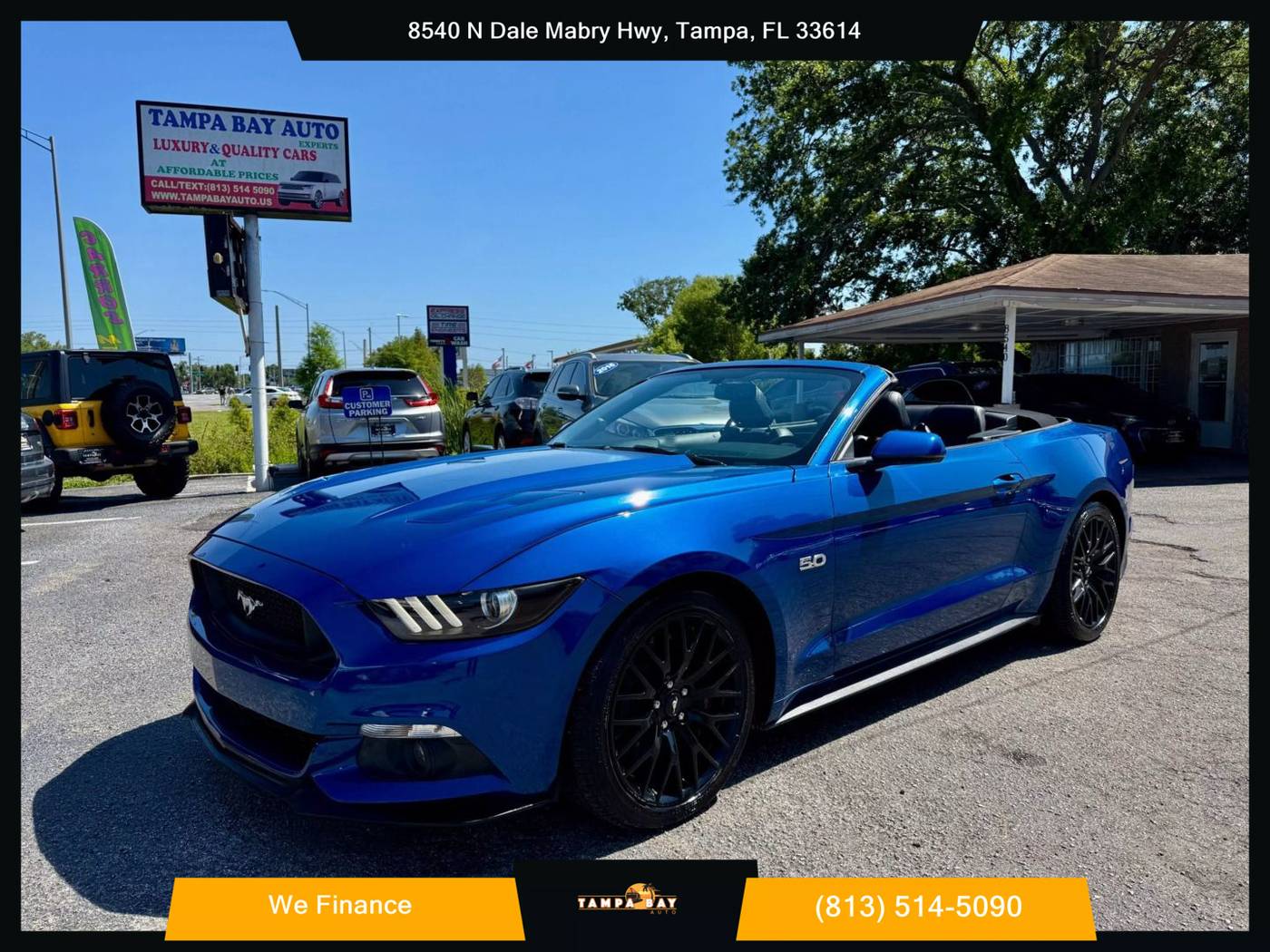2017 Ford Mustang GT Premium — Convertible — 15,723 mi — Tampa, FL