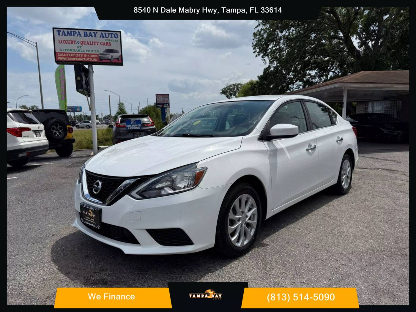 2019 Nissan Sentra SV — Sedan — 93,406 mi — Tampa, FL