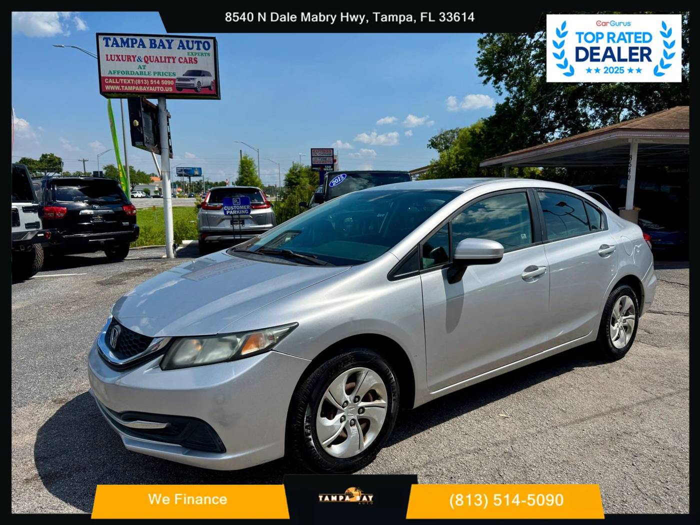 2015 Honda Civic LX — Sedan — 131,212 mi — Tampa, FL