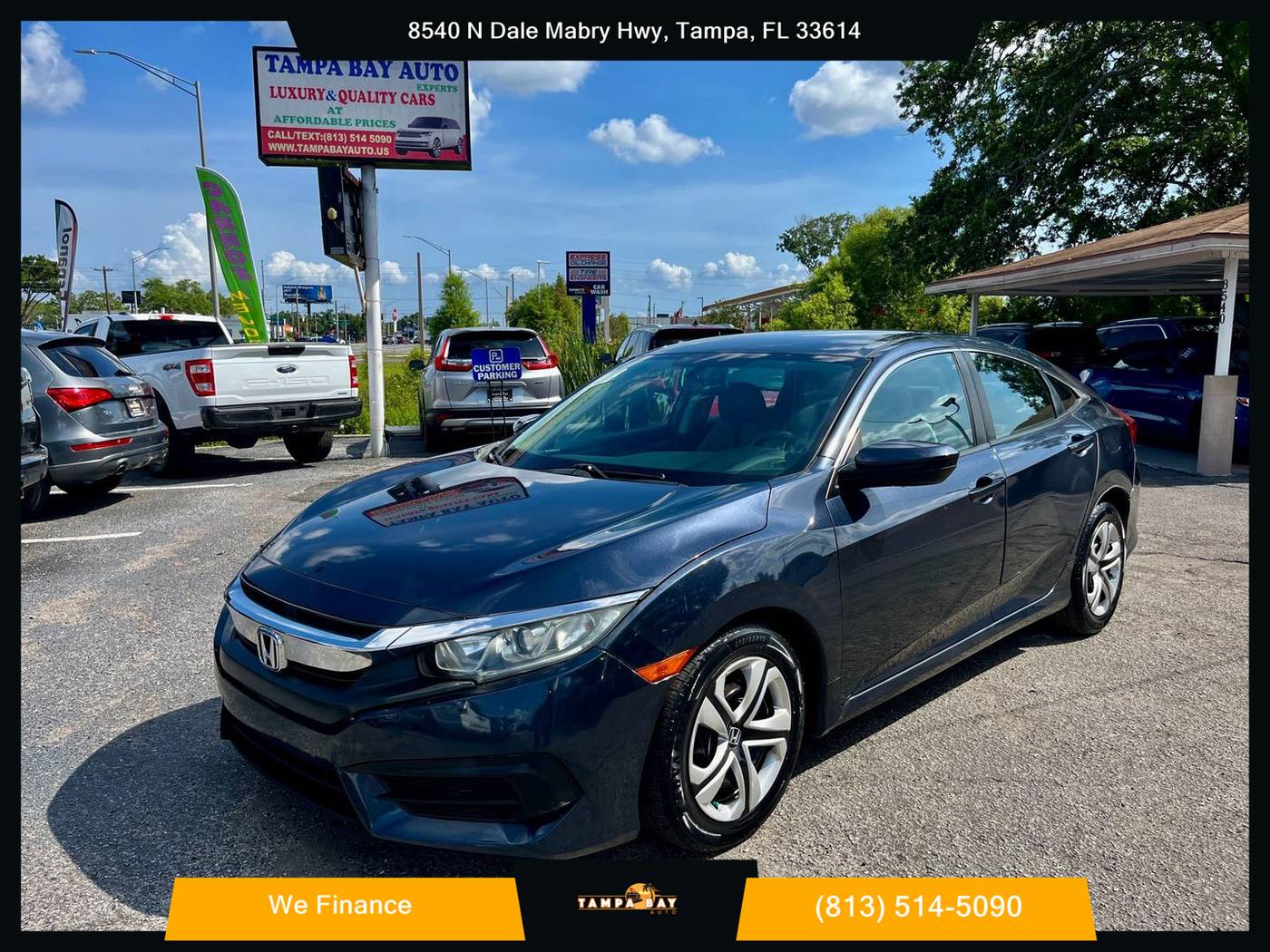 2016 Honda Civic LX — Sedan — 71,592 mi — Tampa, FL