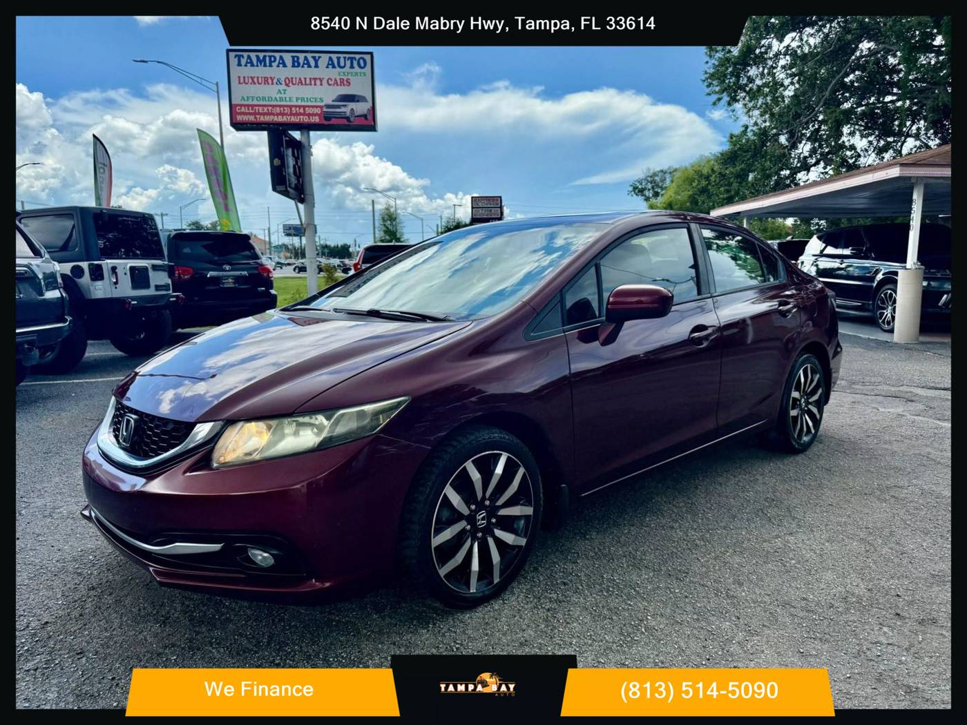 2015 Honda Civic EX-L — Sedan — 138,130 mi — Tampa, FL