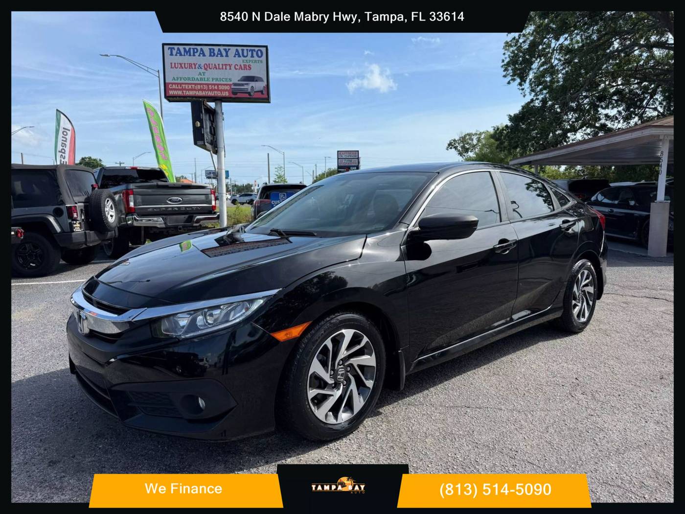 2016 Honda Civic EX — Sedan — 155,011 mi — Tampa, FL