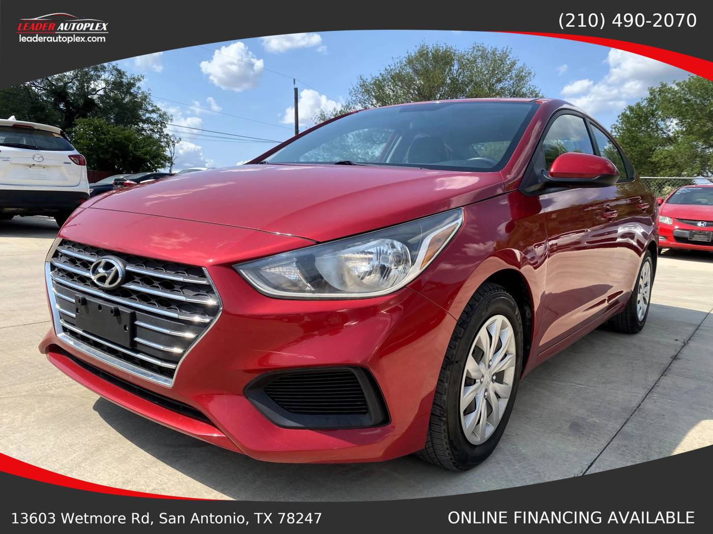 2020 Hyundai Accent SE — Sedan — 73,195 mi — San Antonio, TX
