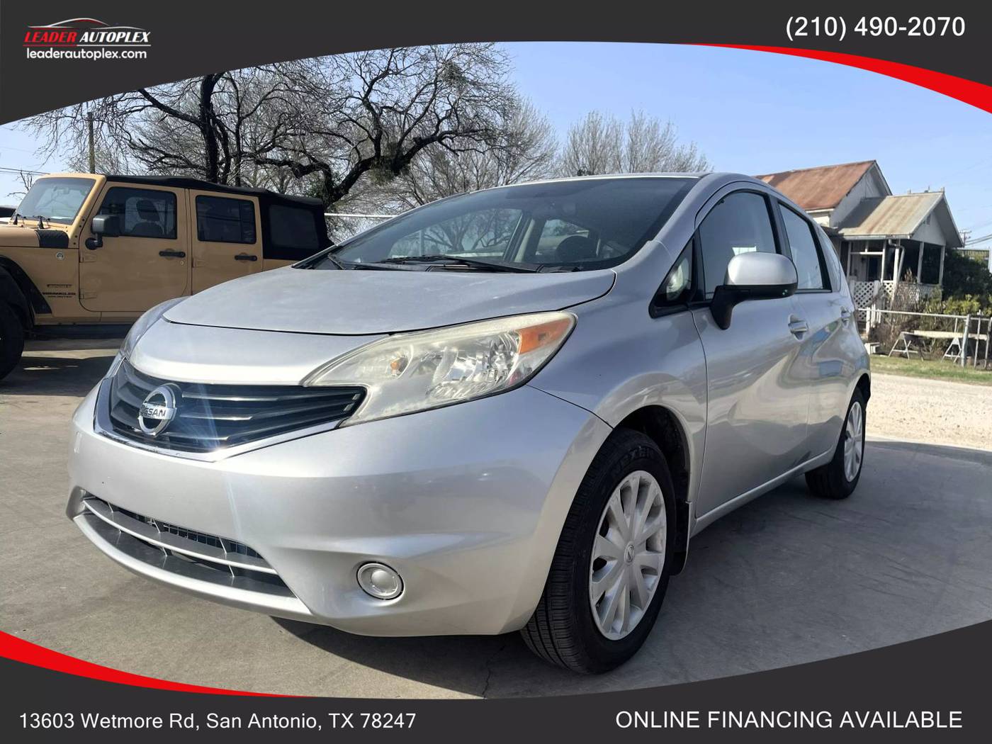 2014 Nissan Versa 1.6 SV — Hatchback — 83,092 mi — San Antonio, TX