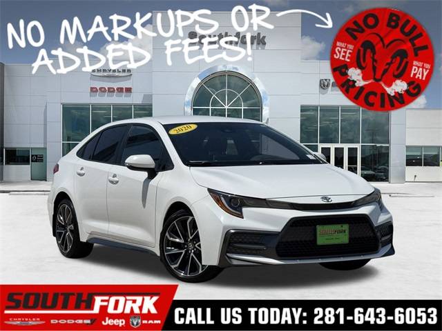 2020 Toyota Corolla SE — Sedan — 74,493 mi — Manvel, TX