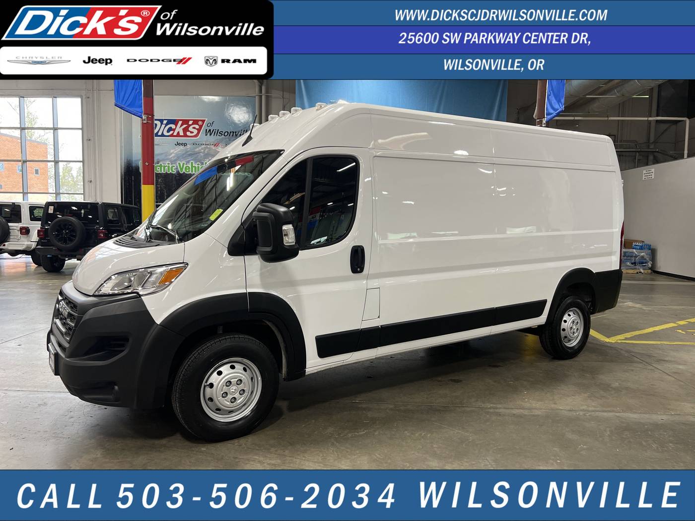 2023 Ram ProMaster Cargo Van 2500 — Cargo Van — 21,470 mi — Wilsonville, OR