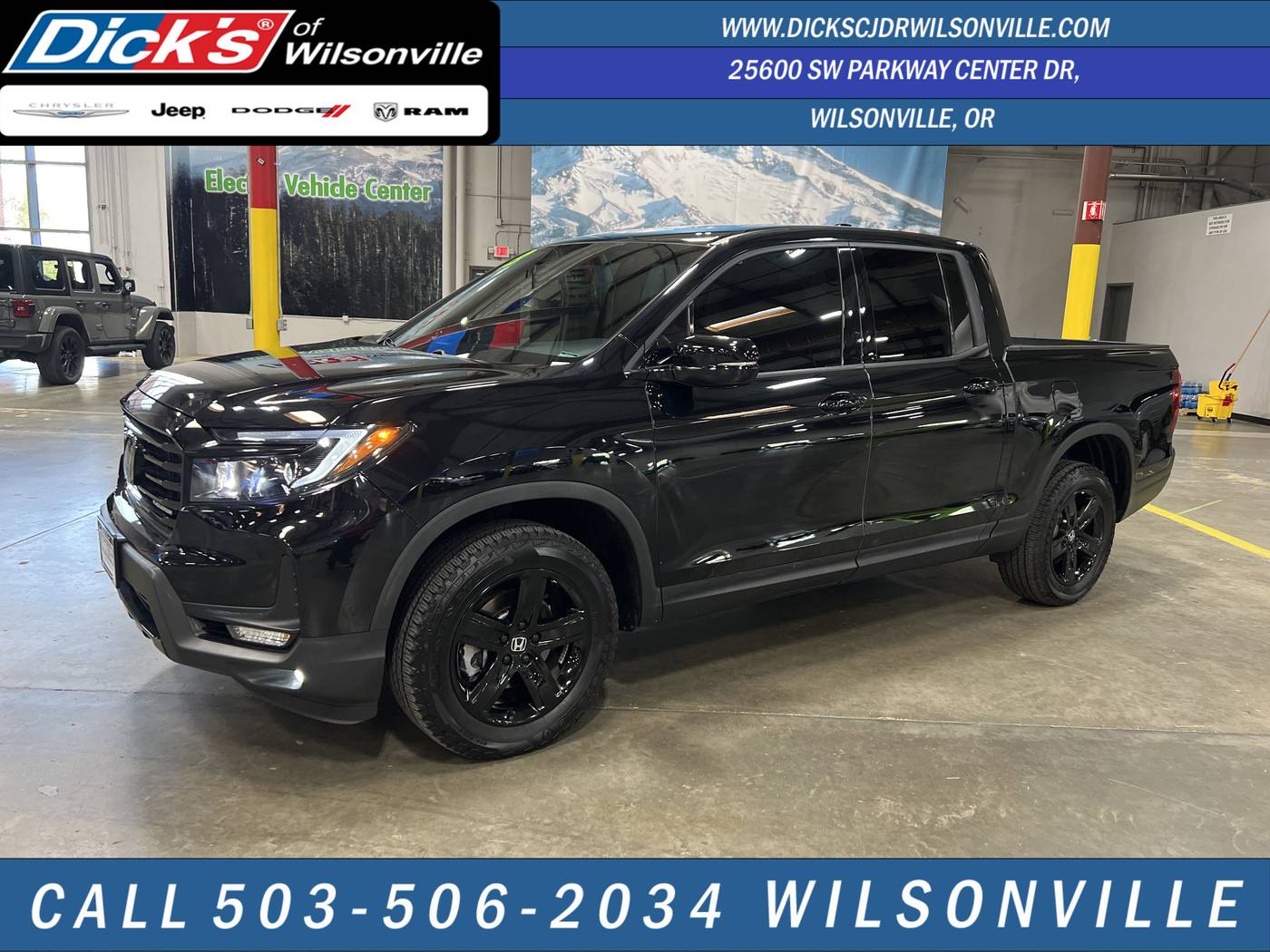 2023 Honda Ridgeline Black Edition — Pickup Truck — 15,002 mi — Wilsonville, OR