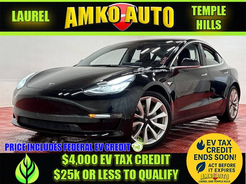 2018 Tesla Model 3 Long Range — Sedan — 124,062 mi — Laurel, MD