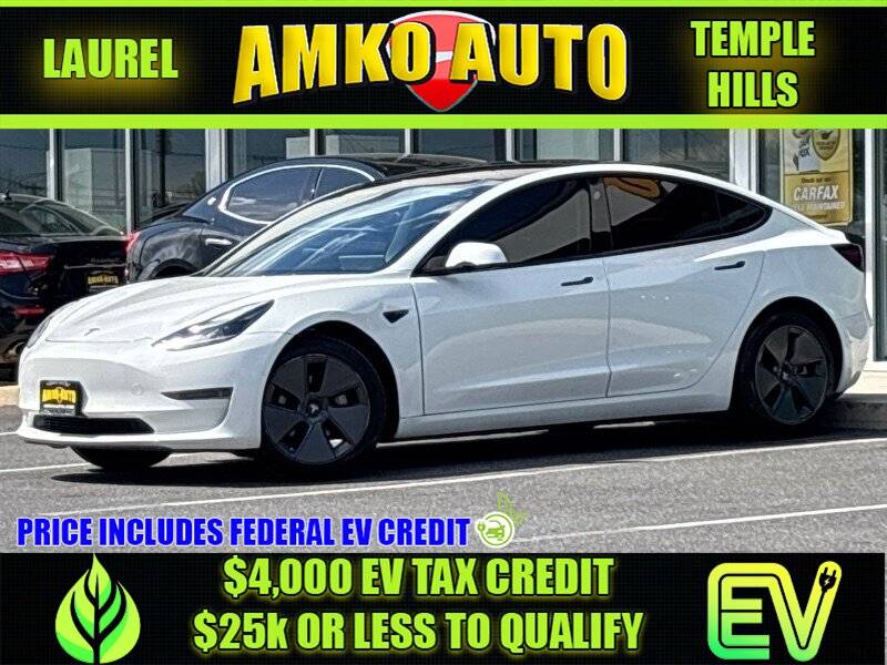 2022 Tesla Model 3 Standard Range Plus — Sedan — 78,502 mi — Laurel, MD